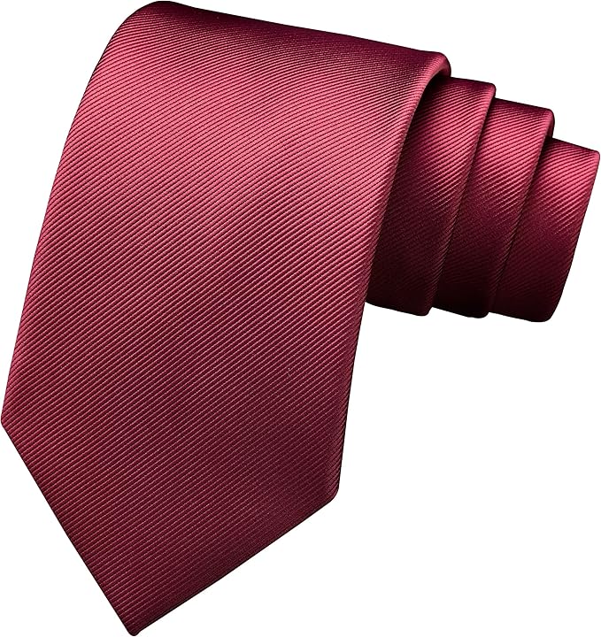 Branduce 3.15"（8cm） Men's Solid Color Formal Woven Necktie + Gift Box
