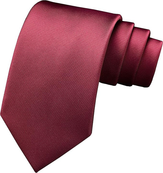 Branduce 3.15"（8cm） Men's Solid Color Formal Woven Necktie + Gift Box