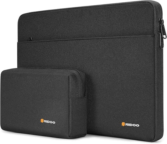 NIDOO Laptop Sleeve 14 inch Protective Case Computer Bag for Lenovo IdeaPad S540 / ThinkPad P40 Yoga X1 Carbon T495 / Acer Spin 514/15" Surface 3 4 / Dell Latitude 15 14 / HP Elitebook ASUS, Black