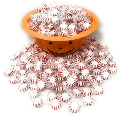 Holiday American Old Fashioned Peppermint Starlights Mints Hard Candy Discs Individually Wrapped Bulk 6 Lb's 450+ pcs (96-Oz)
