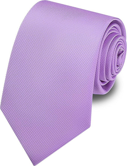 Branduce 3.15"（8cm） Men's Solid Color Formal Woven Necktie + Gift Box