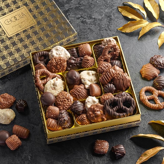 Gourmet Chocolate Gift Box | Assorted Chocolates Variety Snack Basket, Food Arrangement Platter, Birthday Present, Holiday, Corporate Parties, Sympathy, Candy Gifting Idea, Him, Her, Men Women, Family