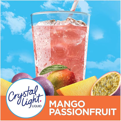 Crystal Light Mango Passionfruit Liquid Drink Mix, Caffeine Free, 1.62 fl oz. (Pack of 4)