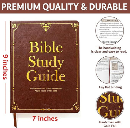 Bible Study Guide for Women & Men – Beginner-Friendly Study of All 66 Books with Life Application & Reflection Notes | Premium Lay-Flat Hardcover Devotional Journal