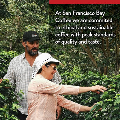 SF Bay Coffee Organic Rainforest Blend 28 oz Bag, Ground Medium Dark Roast, USDA Organic
