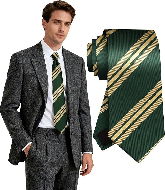 Fineknot Ties for Men, Jacquard Neck Ties, Mens Plaid Paisley Striped Tie, Classic Floral Mens Ties for Wedding Business