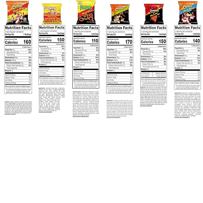 Frito-Lay Flamin' Hot Mix, Variety Pack (Pack of 40), Packaging May Vary