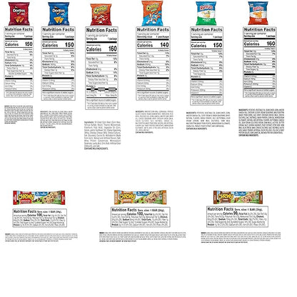 Frito-Lay Chips and Quaker Chewy Granola Bars Variety Pack, (Pack of 40)