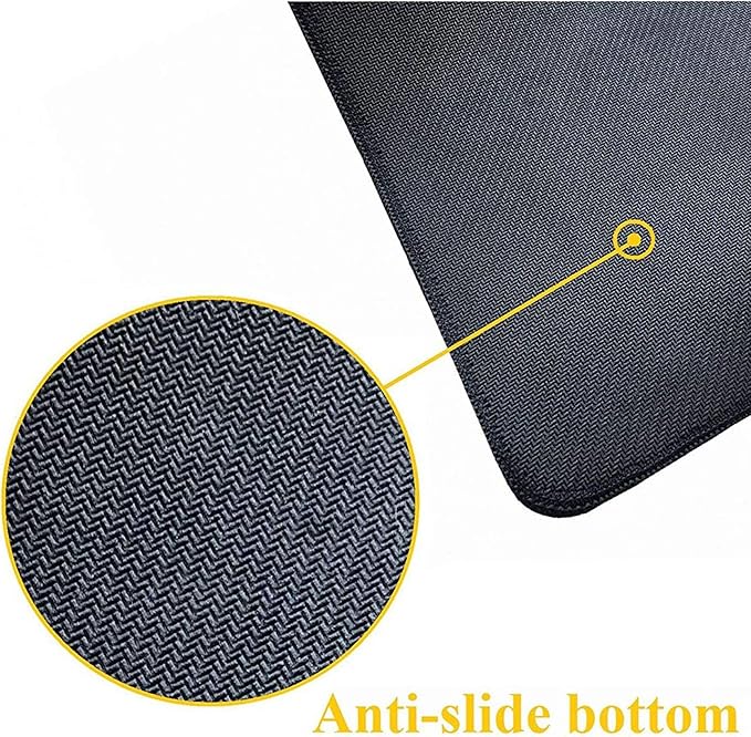 Japanese Blue and White Wave Gaming Mouse Pad XL, Non Slip Rubber Base Mousepad, Stitched Edges Desk Pad, Extended Large Mice Pad,31.5 X 11.8 Inch