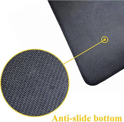 Japanese Blue and White Wave Gaming Mouse Pad XL, Non Slip Rubber Base Mousepad, Stitched Edges Desk Pad, Extended Large Mice Pad,31.5 X 11.8 Inch