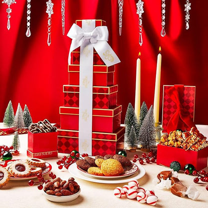 Gluten Free Palace Gift Basket Tower – Chocolate Cookie Gift – 6-Tier Gluten Free Cookies Treat Tower for Family, Friends, Corporate, Birthday, Men & Women