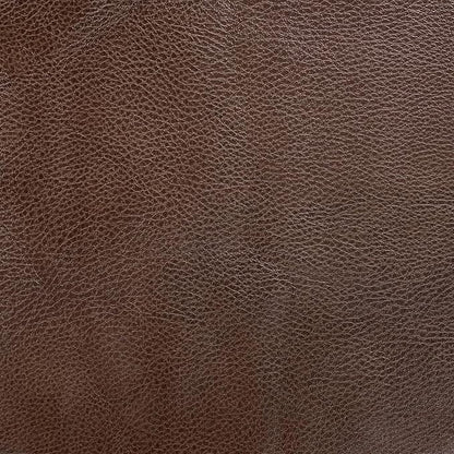 HomePop Modern Metal Frame Accent Chair Home Décor|Accent Chairs for Living Room & Bedroom - Brown Faux Leather
