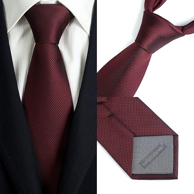 Mens Solid Neckties,2.36'' Wide Slim Tie For Men With Gift Box