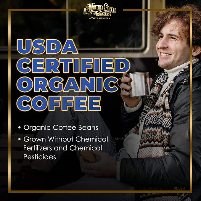Mt. Whitney Organic Gayo Mountain Sumatra, Medium Dark Roast Coffee (Ground, 2 Lb)