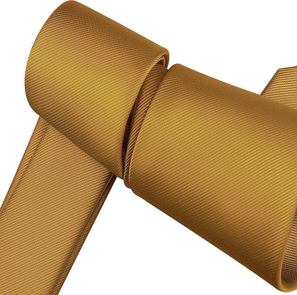Branduce 3.15"（8cm） Men's Solid Color Formal Woven Necktie + Gift Box