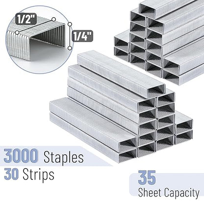 Mr. Pen- Staples for Stapler, 3000 Staples Standard, 1/4 inch, 35 Sheet Capacity (26/6)