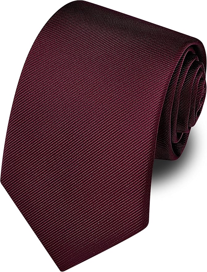 Branduce 3.15"（8cm） Men's Solid Color Formal Woven Necktie + Gift Box