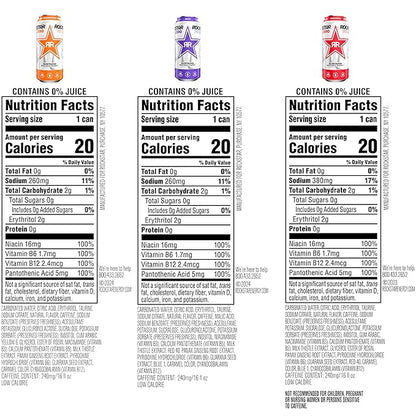Rockstar Pure Zero Energy Drink,3 Flavor Pure Zero Variety Pack 2, 0 Sugar, with Caffeine and Taurine, 16oz Cans (12 Pack) (Packaging May Vary)