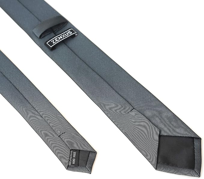 Skinny Solid Ties for Men, 2.5 inch Slim Plain Neckties 4-Pack