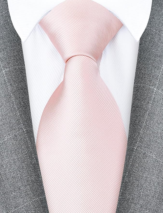 Branduce 3.15"（8cm） Men's Solid Color Formal Woven Necktie + Gift Box