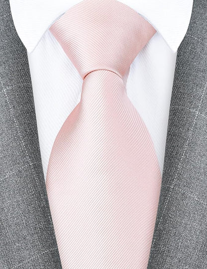 Branduce 3.15"（8cm） Men's Solid Color Formal Woven Necktie + Gift Box