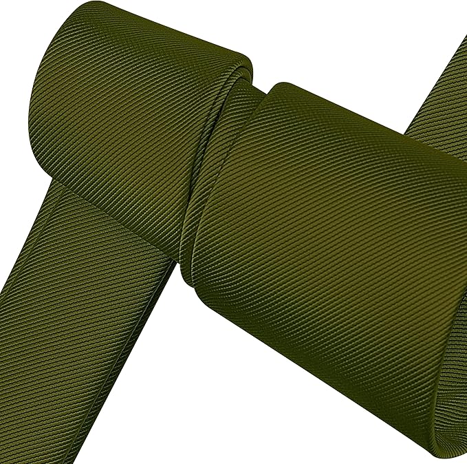 Branduce 3.15"（8cm） Men's Solid Color Formal Woven Necktie + Gift Box
