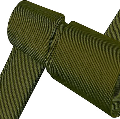 Branduce 3.15"（8cm） Men's Solid Color Formal Woven Necktie + Gift Box