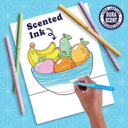 Pastel Smarkers - Washable Patented Gourmet Scented Pastel Markers, Assorted Colors, Standard Point Felt Tip, 16 Count