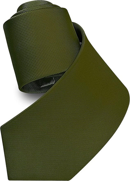 Branduce 3.15"（8cm） Men's Solid Color Formal Woven Necktie + Gift Box