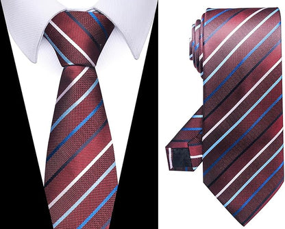 Tie For Men Necktie Woven Jacquard Neck Ties Set 6 PCS