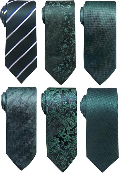 Tie For Men Necktie Woven Jacquard Neck Ties Set 6 PCS