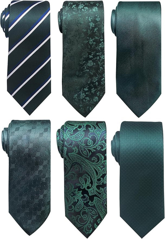 Tie For Men Necktie Woven Jacquard Neck Ties Set 6 PCS