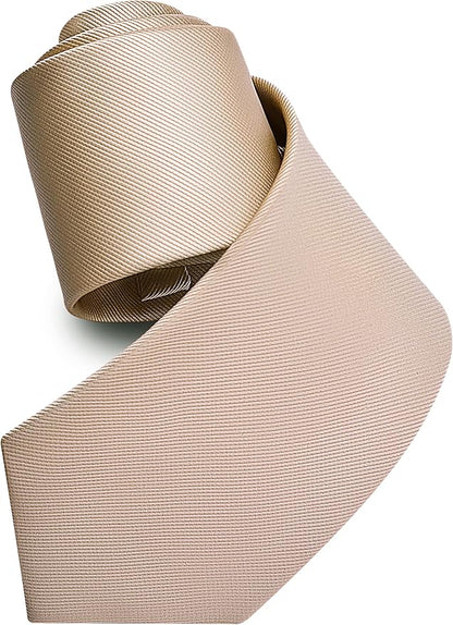 Branduce 3.15"（8cm） Men's Solid Color Formal Woven Necktie + Gift Box