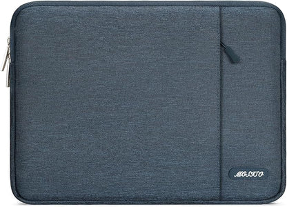 MOSISO Laptop Case 14 inch, 14 inch Laptop Sleeve Compatible with HP Lenovo Dell ASUS Acer, HP Stream, Dell Latitude, Lenovo IdeaPad, Polyester Vertical Computer Sleeve Bag with Pocket, Haze Blue