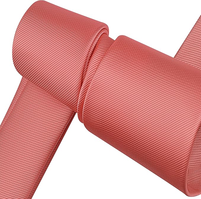 Branduce 3.15"（8cm） Men's Solid Color Formal Woven Necktie + Gift Box