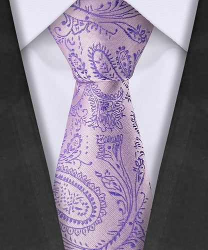 TIE G 5pcs Tie Set in WHITE OR BLACK GIFT BOX: Solid Color Necktie, Satin Bow Tie, Pocket Square, Lapel, Cuff Links