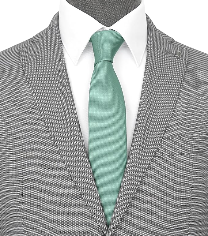 Skinny Solid Ties for Men, 2.5 inch Slim Plain Neckties 4-Pack