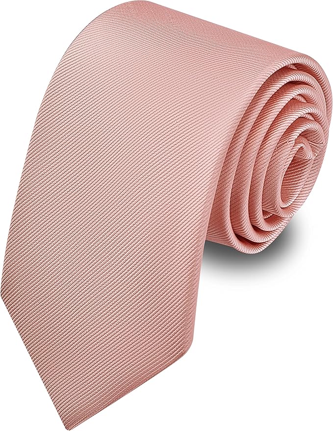 Branduce 3.15"（8cm） Men's Solid Color Formal Woven Necktie + Gift Box