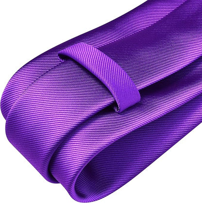GUSLESON Classic New 3.15"（8cm） Men's Solid Color Necktie Wedding Business Tie + Gift Box