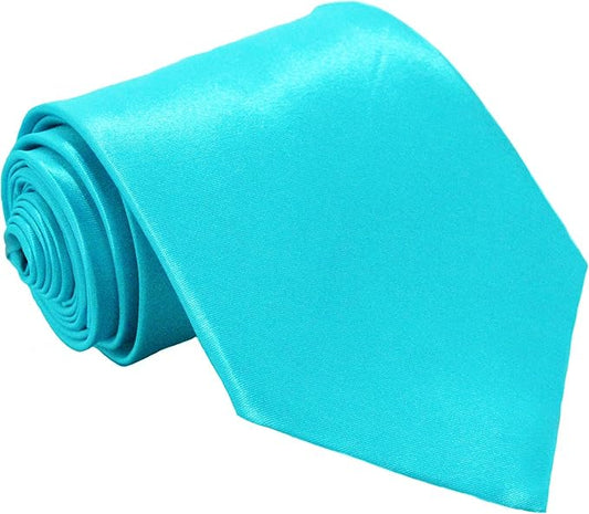 Soophen Mens Necktie 3.75" Tie Solid Color Ties
