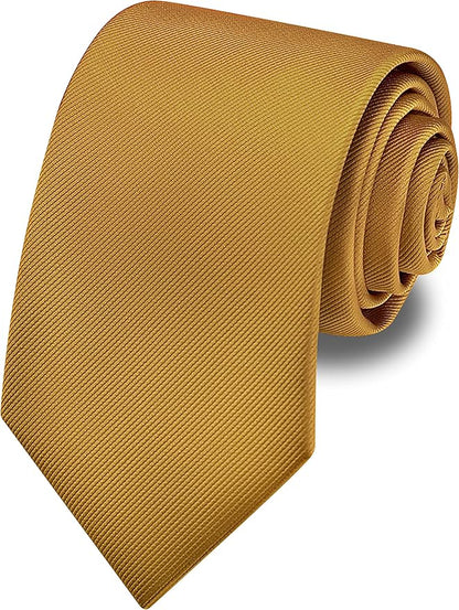 Branduce 3.15"（8cm） Men's Solid Color Formal Woven Necktie + Gift Box