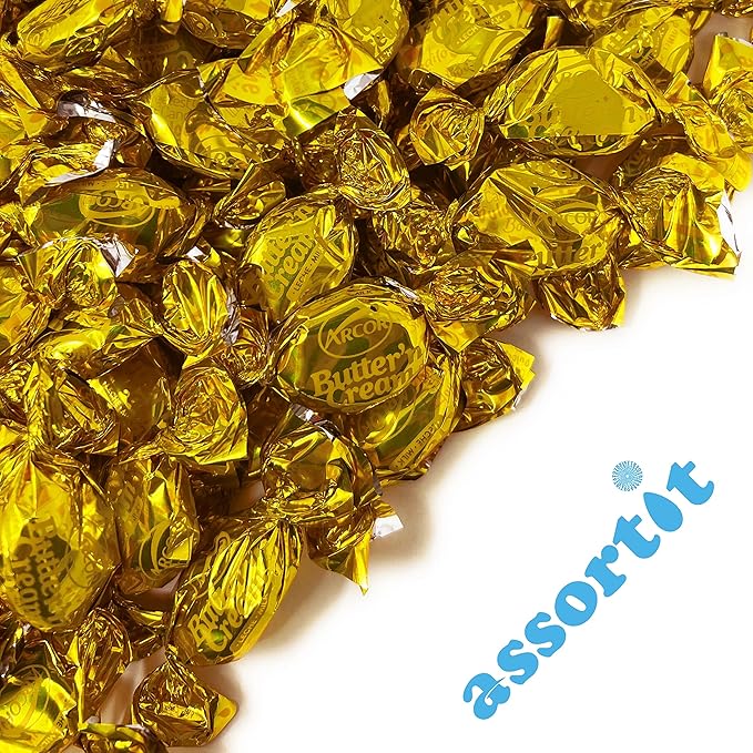 Holiday Special Butter Cream Hard Candy - 6 lbs - Classic Butter n' Cream Old School Butterscotch Hard Candies - Bulk American Vintage Candy Assortment - Individually Wrapped, 96 oz.