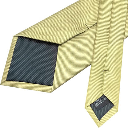 JEMYGINS Formal Necktie Solid Color Tie and Pocket Square with Tie Clip Lapel Pin Sets for Men 4PCS