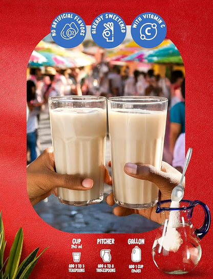 Klass Aguas Frescas | Drink Mix | Horchata | Flavors From Natural Sources, No Artificial Flavors, With Vitamin C (Makes 7 to 9 Quarts) 14.1 Oz Family Pack (4-Pack)