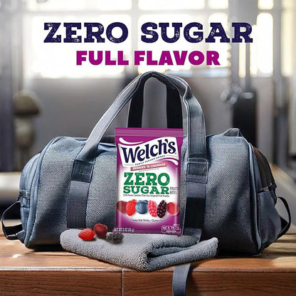 Welch's Zero Sugar Fruity Bites, Berries 'n Cherries Snack Pack, Gluten Free & Sugar Free Snacks, 3oz Snack Pack (Pack of 1)