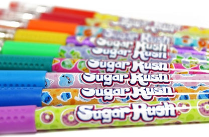 Scentos Scented Gel Pens - 24-Count - Assorted Color Pens for Kids or Adults in Sugar Rush Candy Scents - Cool Writing & Journaling Gift Idea