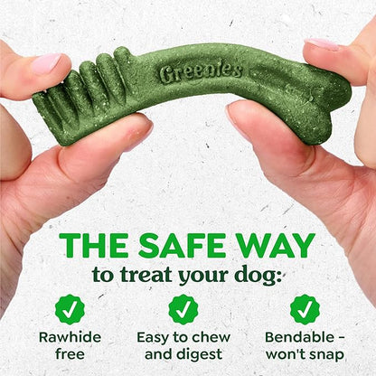 Greenies Veterinarian-Recommended Natural Dental Dog Treats Regular Size, Original Flavor, 27 oz. Pack, 96 Count