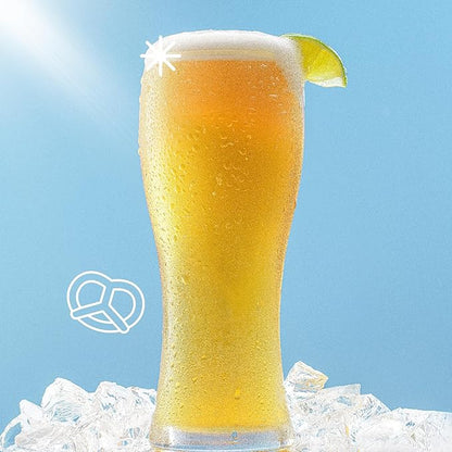 JoyJolt Callen 15.5oz Beer Glasses Set of 4 Beer Pint Glass. Craft Beer Glass, Pilsner Glasses, IPA Beer Glass. Solid Glassware Beer Cup. Classic Beer Gifts, Beer Cups, Mugs and Beer Glasses for Men