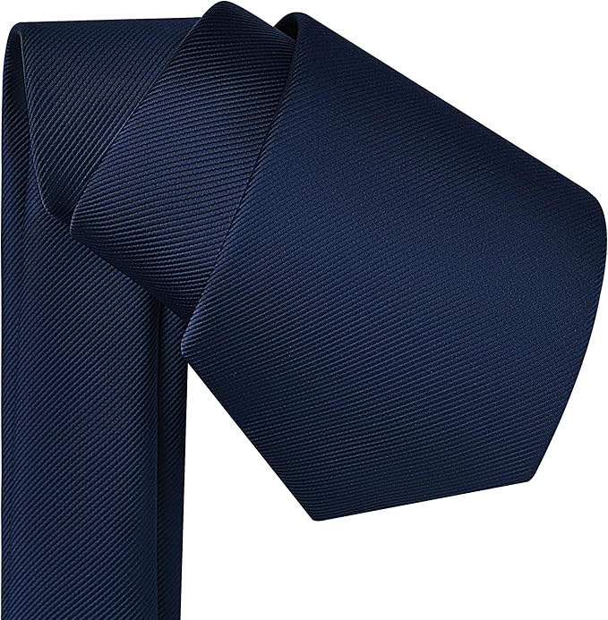 Branduce 3.15"（8cm） Men's Solid Color Formal Woven Necktie + Gift Box