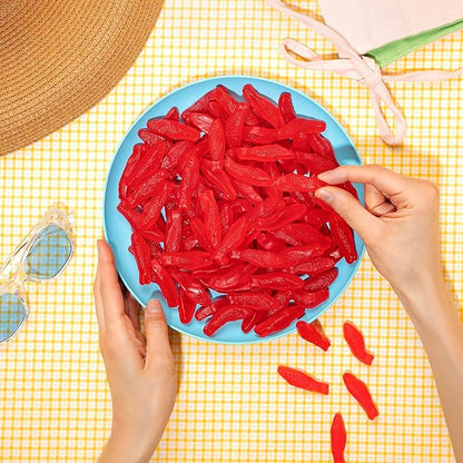 Kervan Candy Bebeto Red Fish Gummies - Fruity, Soft & Sweet Gummy Candy Bulk for Kids, Gift Snacks and Parties - Red Fish Gummy Candy Big Party Size Bag (5 lbs)